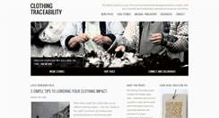 Desktop Screenshot of clothingtraceability.com