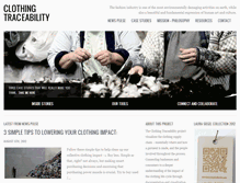 Tablet Screenshot of clothingtraceability.com